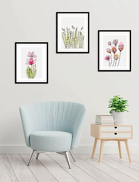 queence Bild "Set Flora Dream", Blumen, (1 St.) günstig online kaufen