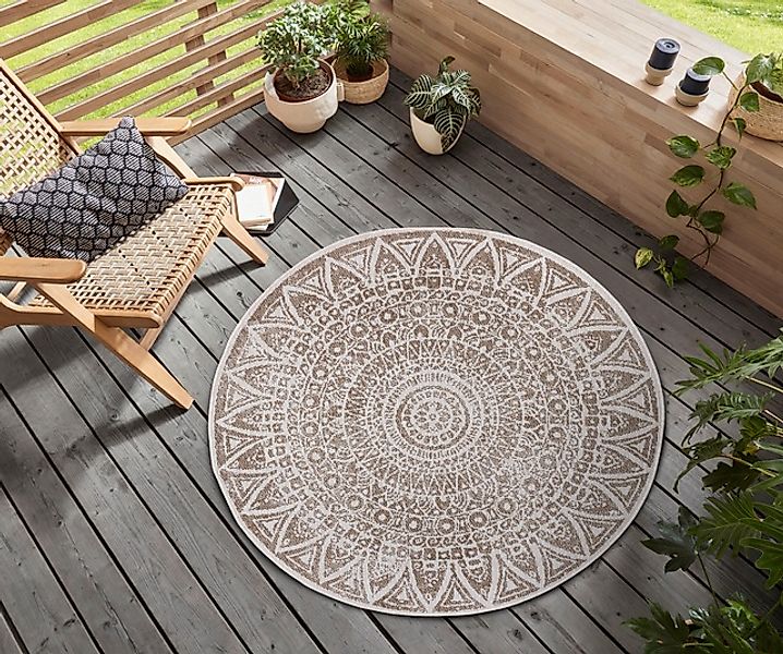 freundin Home Collection Teppich »Lilja Wendeteppich«, rund, 5 mm Höhe, In- günstig online kaufen