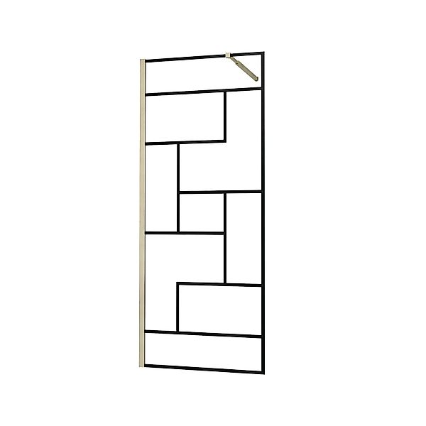 AICA Walk in Duschwand B.120xH.200cm mit Stabilisierungsstange 73-120cm Nan günstig online kaufen