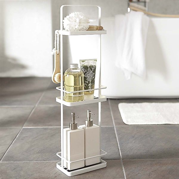Yamazaki Badregal "Tower" stehend ohne Bohren 18x67x12cm, Badablage, platzs günstig online kaufen