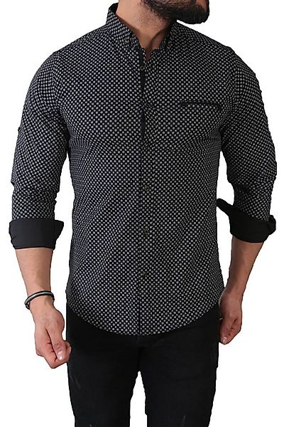 Megaman Jeans Langarmhemd Megaman Herren Freizeit-Hemd Stretch Langarm Hemd günstig online kaufen