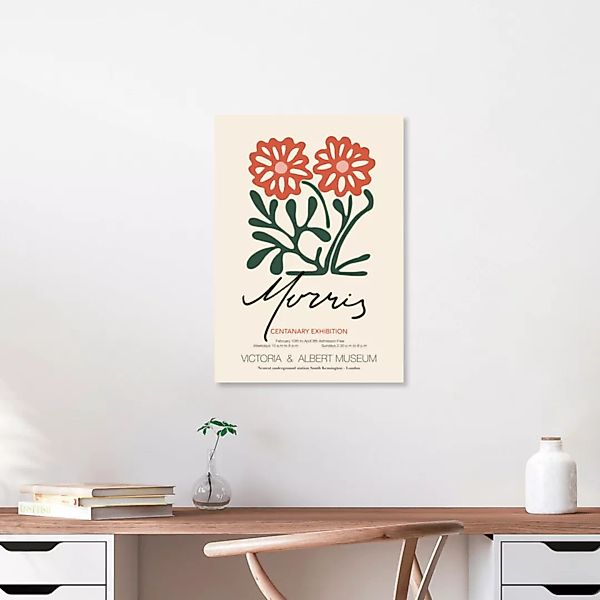 Poster / Leinwandbild - William Morris - Blumenmuster günstig online kaufen