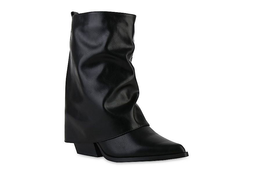 VAN HILL 841792 Cowboy Boots Damen Leicht Gefütterte Cowboy Boots Stiefelet günstig online kaufen