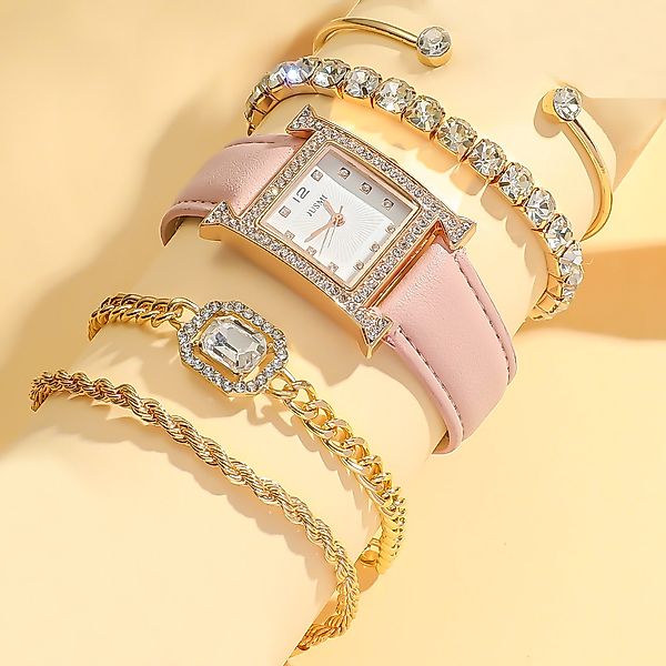 ibettertec Quarzuhr 5pcs Damen Armbanduhr Luxus günstig online kaufen