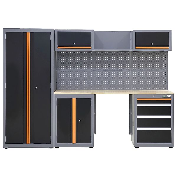 TRUTZHOLM Werkstattwand 13 Teile Modulares Werkstattschranksystem Aus Stahl günstig online kaufen