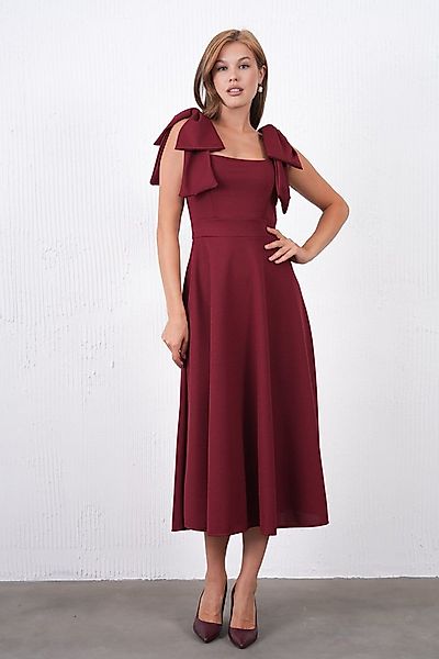 WOMAN VISION Minikleid Trägerloses Midikleid mit ausgestelltem Saum und Aus günstig online kaufen