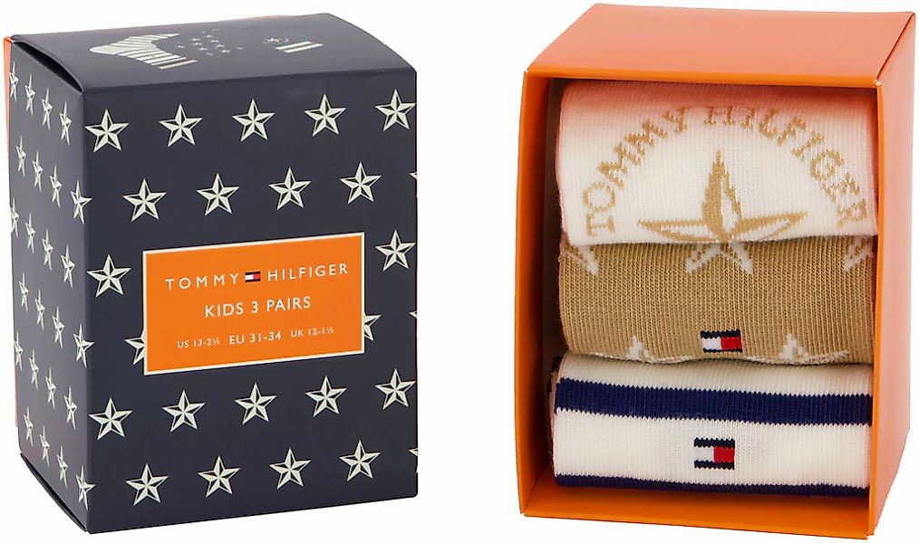 Tommy Hilfiger Socken 3 Paar tlg. mit auffälliger Musterung günstig online kaufen