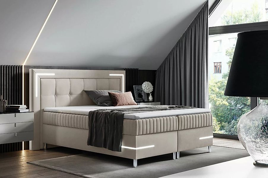 yourhouse24 Boxspringbett Tango 1 mit 2 Bettkästen, Doppelbett mit Bonell-M günstig online kaufen