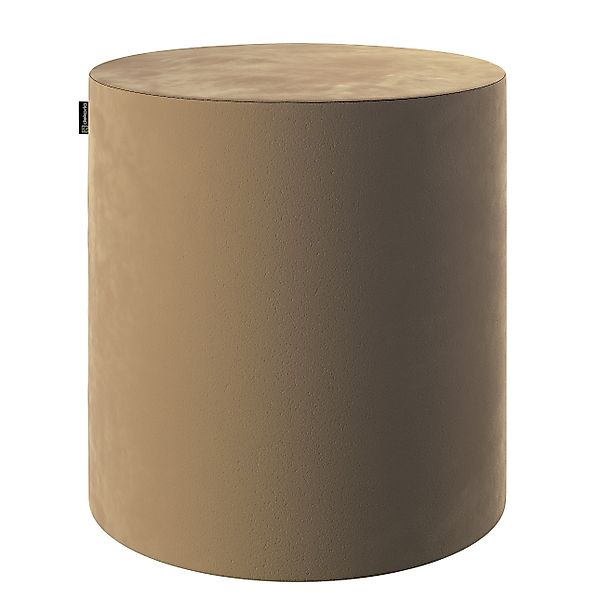 Pouf Barrel, beige, ø40 cm x 40 cm, Velvet (704-35) günstig online kaufen