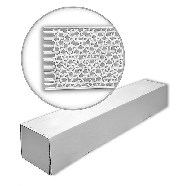 PROFHOME 151518-Box 3D Wandpaneele 1 Karton Set mit 2 Paneelen 4,08 m Weiß günstig online kaufen
