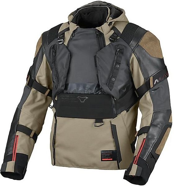 Macna Motorradjacke Tryton NightEye wasserdichte Motorrad Leder-/Textiljack günstig online kaufen