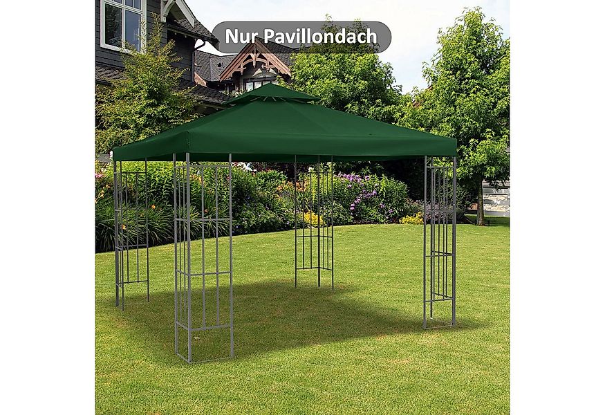 Outsunny Pavillon-Ersatzdach mit Doppeldach, 180 g/m², 300 x 300 cm (Garten günstig online kaufen