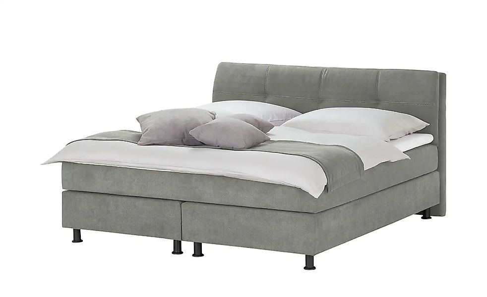 SKAGEN BEDS Boxspringbett  Vegg Towel ¦ grau ¦ Maße (cm): B: 145 H: 112,5 B günstig online kaufen