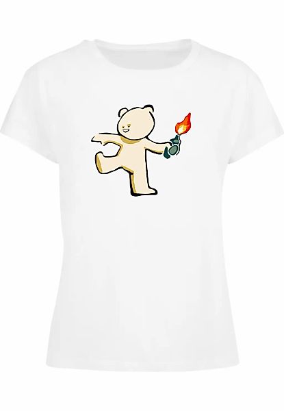 Merchcode T-Shirt "Merchcode Ladies Brandalised - Molotov Teddy Box Tee" 1 günstig online kaufen