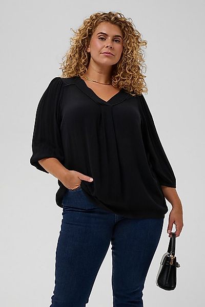 KAFFE Curve Langarmbluse Langarm-Bluse KCfika Große Größen günstig online kaufen