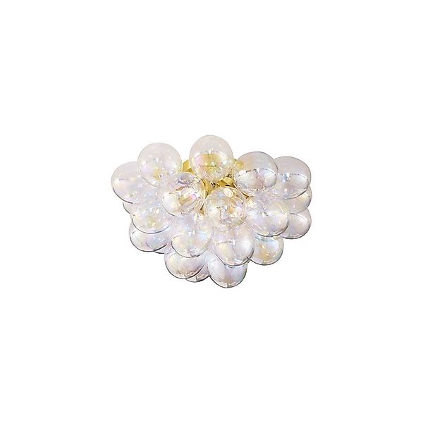 Qazqa Deckenleuchte Uvas, ohne Leuchtmittel, G9, Messing, Design, Glas, 6-f günstig online kaufen