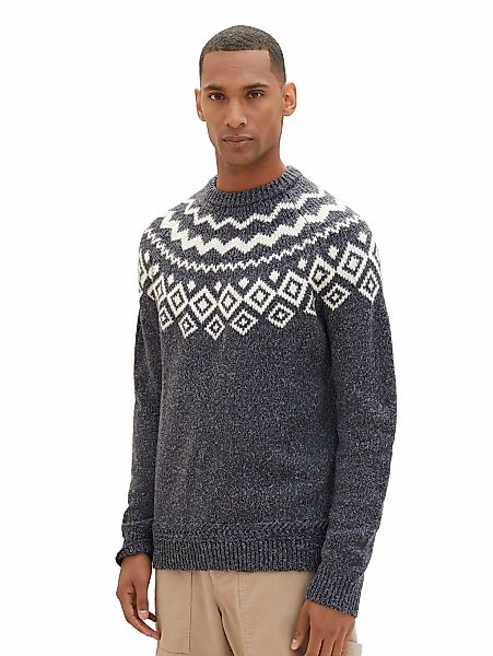 TOM TAILOR Strickpullover, mit Twotone-Muster günstig online kaufen