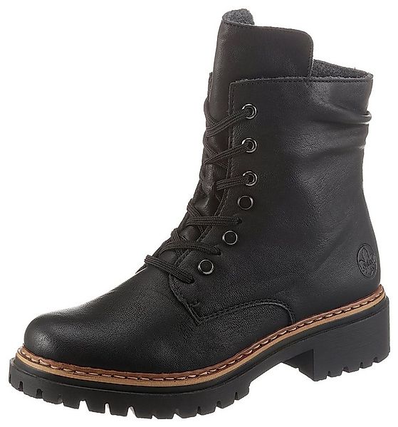 Rieker Schnürboots, Stiefelette, Profilsohle, Blockabsatz, mit lässiger Sch günstig online kaufen