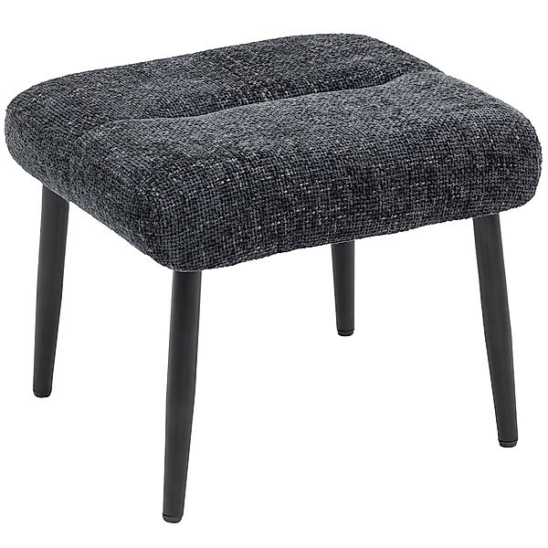 HOMCOM Sitzhocker Hocker mit weichem Sitzkissen Stahlbeinen Fußhocker mit C günstig online kaufen