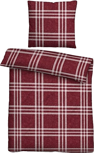 Biberna Bettwäsche Lya, Flanell, 2 teilig, günstig online kaufen