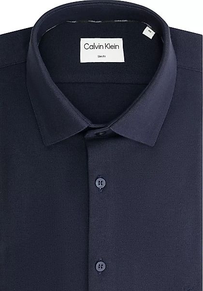 Calvin Klein Kurzarmhemd "STRETCH PIQUE SOLID SLIM SHIRT" günstig online kaufen