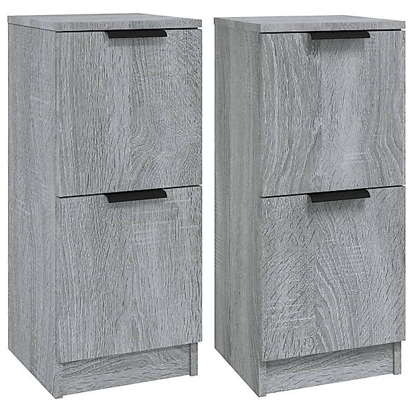 vidaXL Sideboard Sideboards 2 Stk. Grau günstig online kaufen