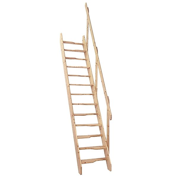Minka Wangentreppe Softline Fichte unbehandelt Raumhöhe bis 280 cm günstig online kaufen