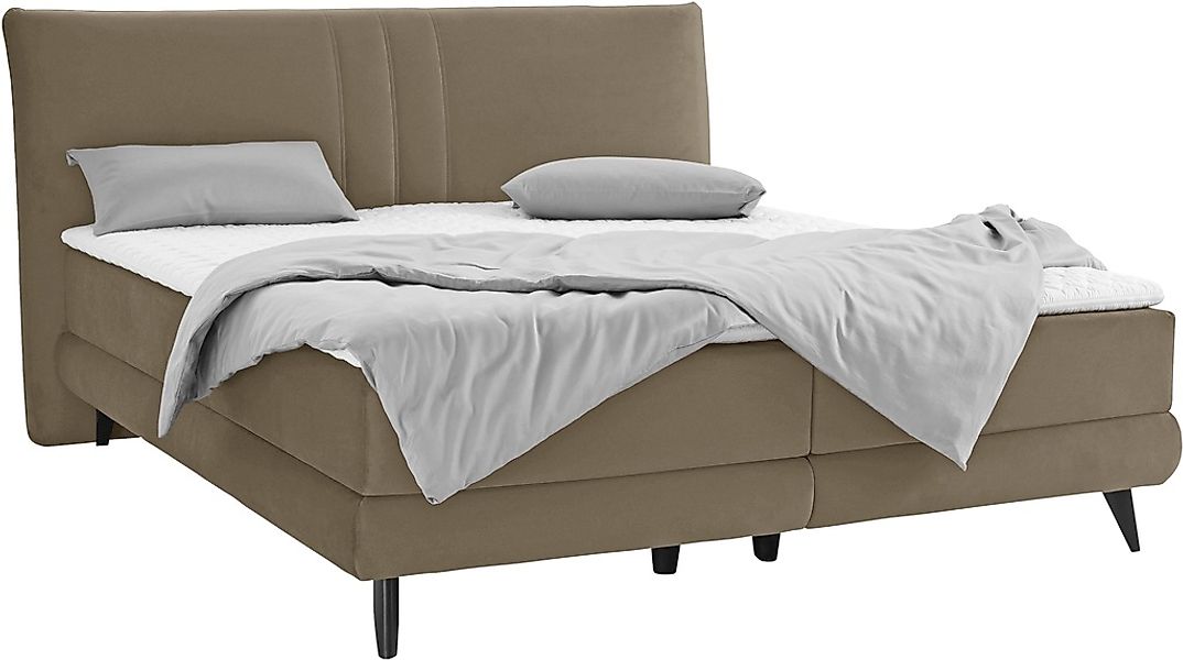 Places of Style Boxspringbett "Skien", incl. Kaltschaumtopper, 2 Härtegrade günstig online kaufen