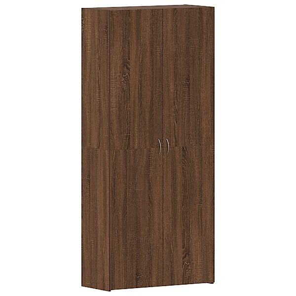 vidaXL Schuhregal Schuhschrank Braun Eiche 80x35,5x180 günstig online kaufen