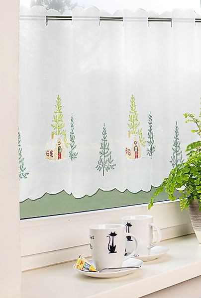 EXPERIENCE Scheibengardine Scheibengardine Weihnachten Winterlandschaft Sch günstig online kaufen