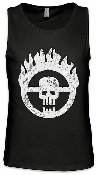 Urban Backwoods Tanktop Skull Wheel Insignia Ärmelloses T-Shirt Scrotus Mad günstig online kaufen