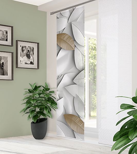 HOME in green Schiebegardine "LISON" Paneelwagen 1 Stk. tlg. DIGITALBEDRUCK günstig online kaufen