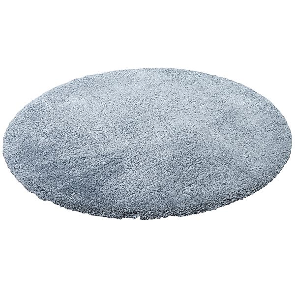 Snapstyle Luxus Hochflor Shaggy Teppich Dream Blau 160cm Rund günstig online kaufen