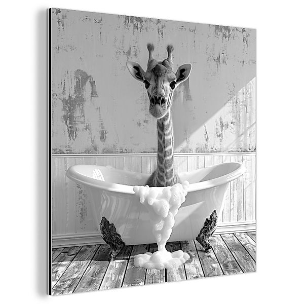 MuchoWow Metallbild Giraffe - Tier - günstig online kaufen