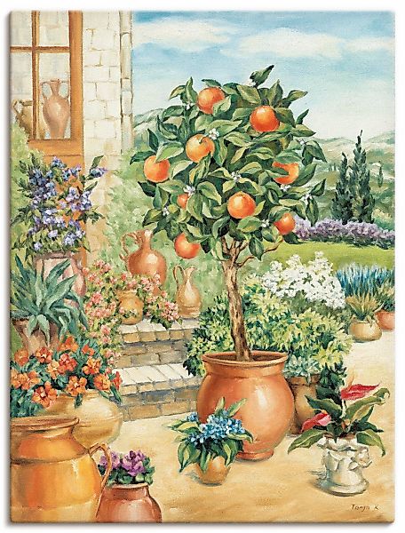 Artland Wandbild "Orangenbaum im Garten", Garten, (1 St.), als Alubild, Out günstig online kaufen