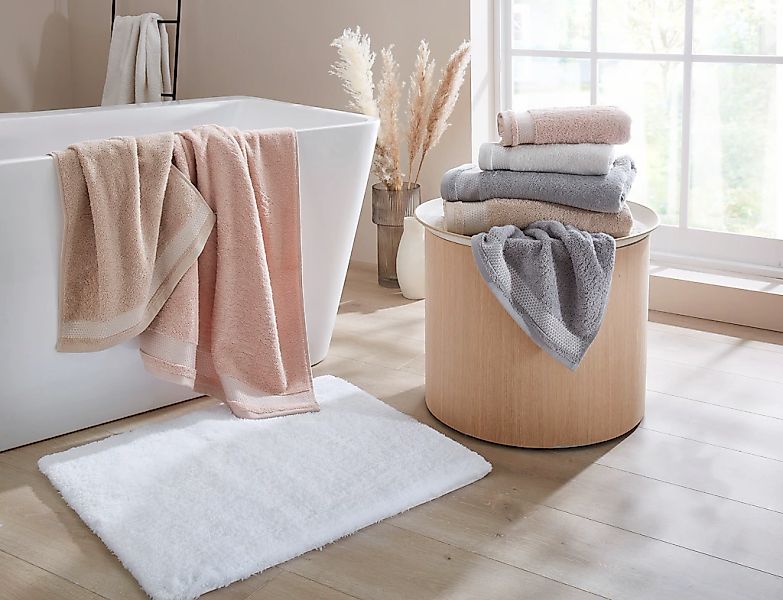 Dyckhoff Handtuch Set "Gloss" Set 6 Stk. Walkfrottier 4 Handtücher (50x100c günstig online kaufen