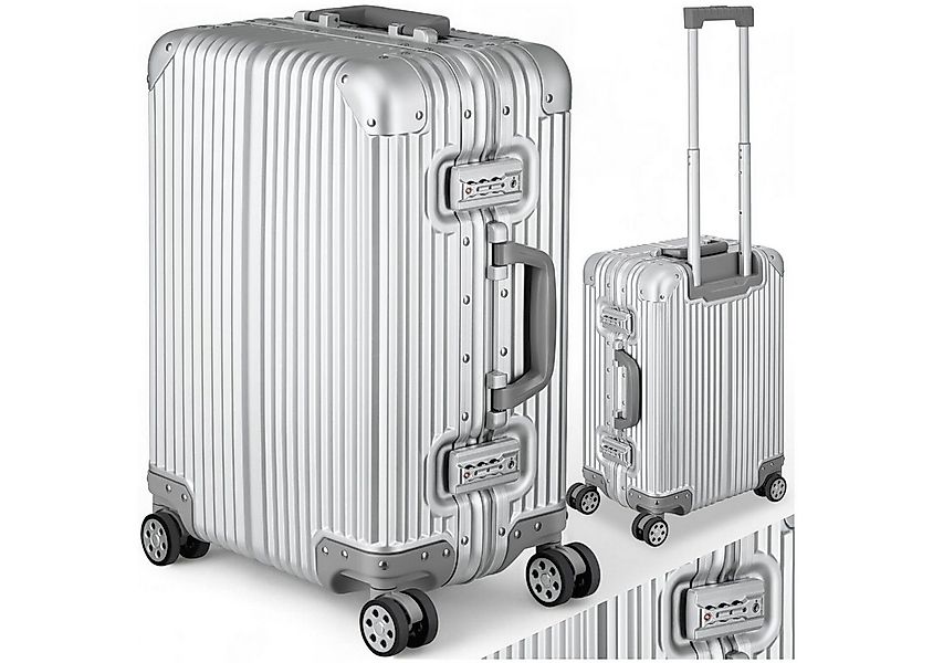 tectake Trolley Bordtrolley, 4 Rollen, eloxierte Aluminiumlegierung günstig online kaufen