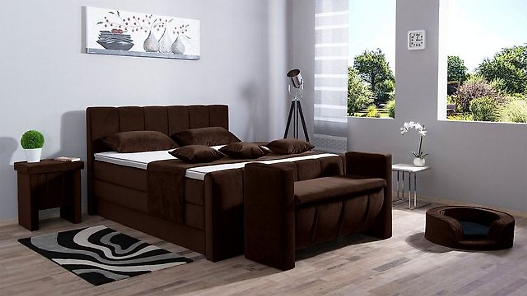Meisterbetten Boxspringbett Roki (mit Bettkasten, Fußteil, 7-Zonen Taschenf günstig online kaufen