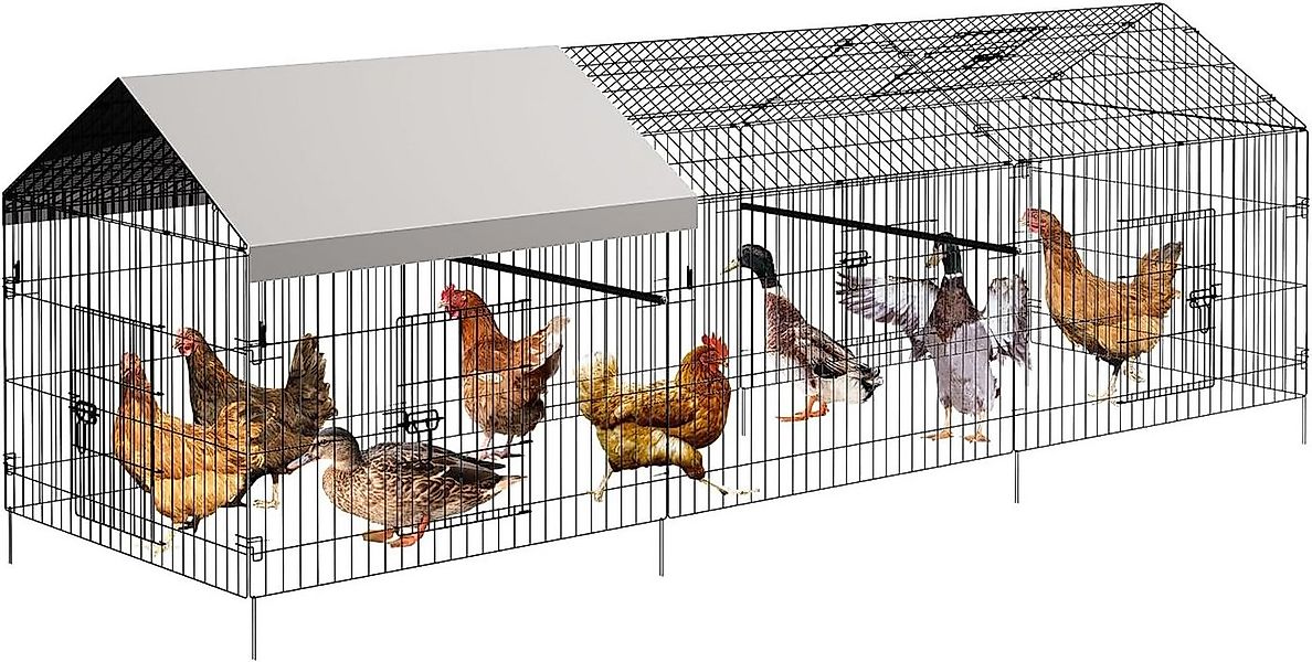 GarveeMore Freigehege Kleintiergehege Hühnerstall Freilaufgehege Außengeheg günstig online kaufen