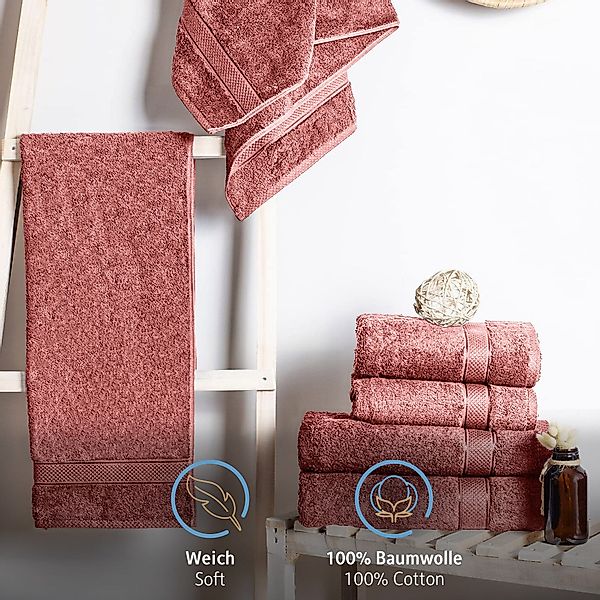 Komfortec Handtücher 100% Baumwolle, 470 g/m², günstig online kaufen