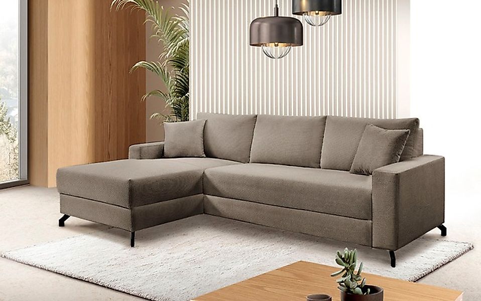 exxpo - sofa fashion Ecksofa »Quattro schlicht & zeitlos, bequem, L-Form, B günstig online kaufen