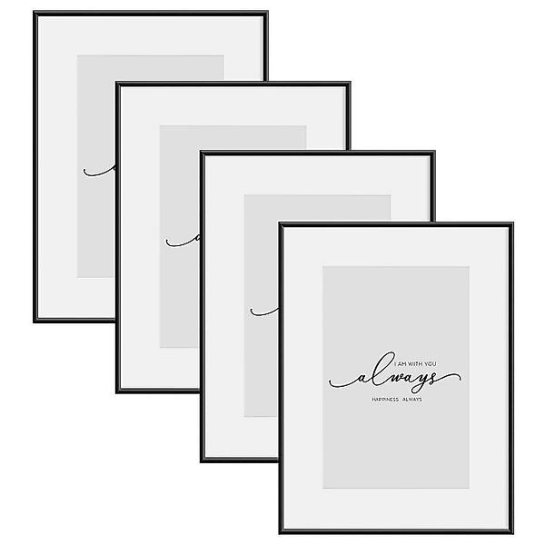 Woltu Bilderrahmen, (4 St), Fotorahmen Aluminium günstig online kaufen