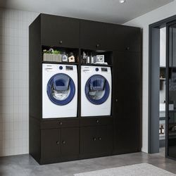 Roomart Waschmaschinenumbauschrank (Waschmaschinenschrank Trocknerschrank m günstig online kaufen