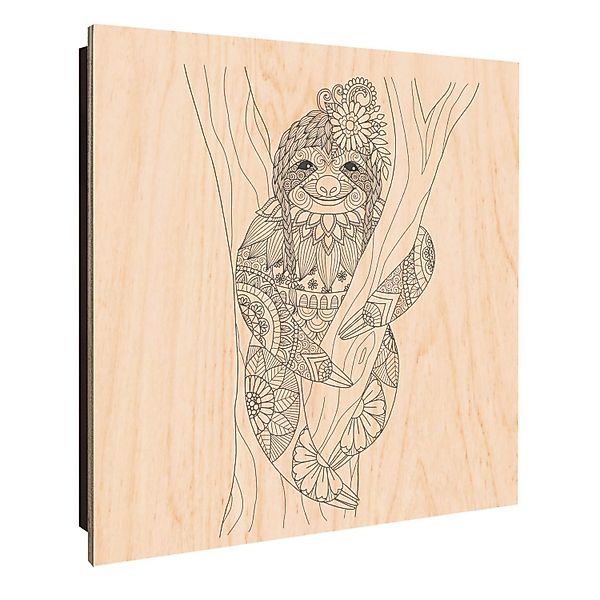 Banjado Schlüsselkasten Holz 30x30cm Schwarz Scharnier Rechts 50 Haken Desi günstig online kaufen