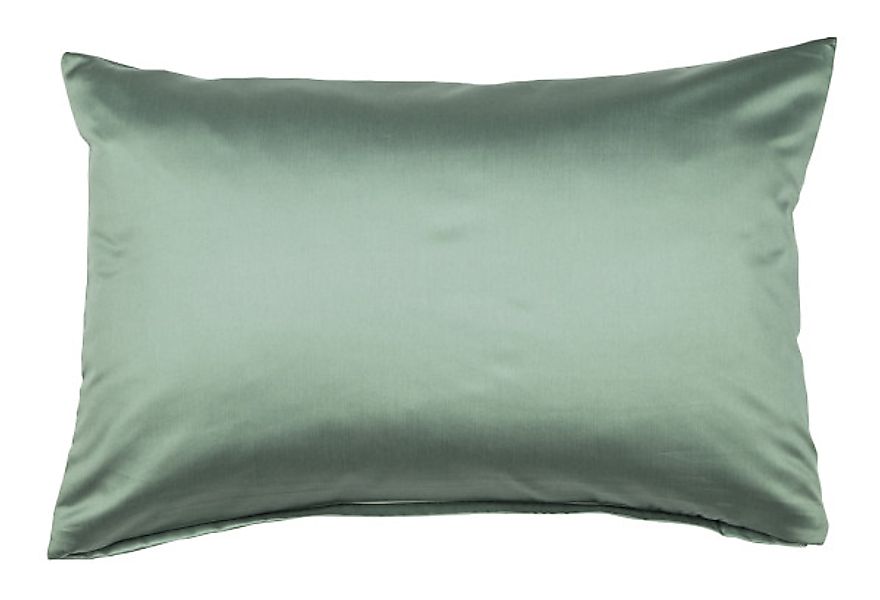 Janine Janine Mako-Satin Bettwäsche Colors 31001 salbeigrün Größe:  40x60 c günstig online kaufen