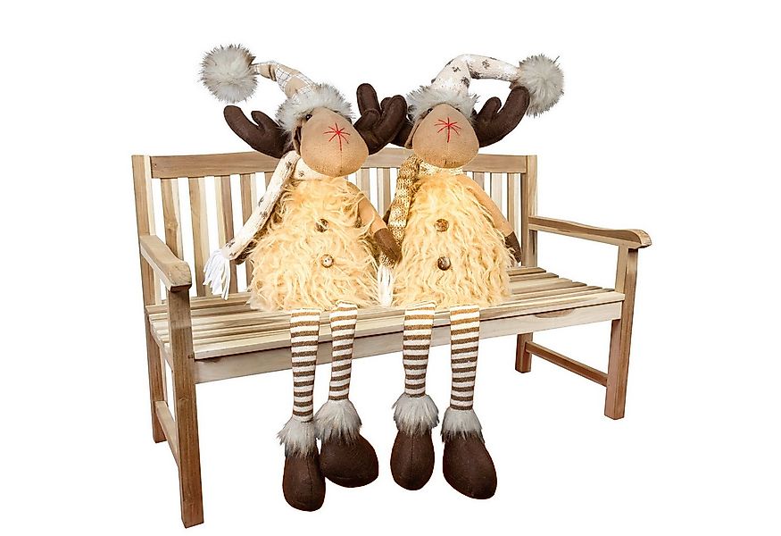 Christmas Paradise Weihnachtsfigur Elch sitzend mit LED 27 cm (65 cm) (Rent günstig online kaufen