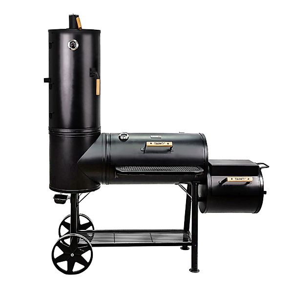 Taino Chief 130 KG Smoker BBQ Grillkamin Räucherofen Holzkohle Grill 3,5mm günstig online kaufen
