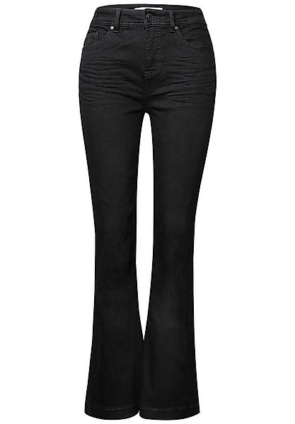 STREET ONE Bootcut-Jeans - Damenjeans - Slim Fit Jeans mit High Waist günstig online kaufen