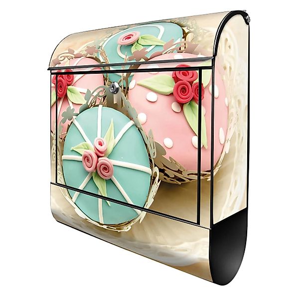 Banjado Design Briefkasten Schwarz Pulverbeschichtet 39x47x14cm 2 Schlüssel günstig online kaufen