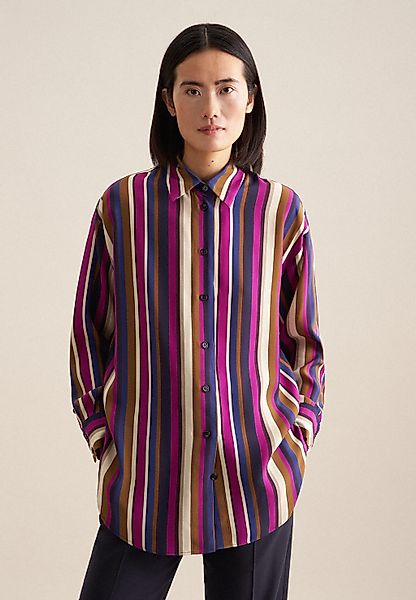 seidensticker Longbluse "Schwarze Rose" 1/1 Kragen Druck günstig online kaufen